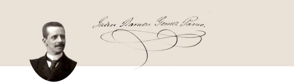 Juan Ramón Gómez Pamo y su firma